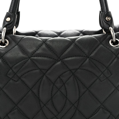 Chanel Caviar Quilted Timeless Bowler Black 8 of 12