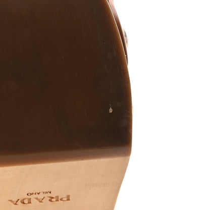 Prada Natural Calfskin 50mm Clog Sandals 36 Brown 9 of 12