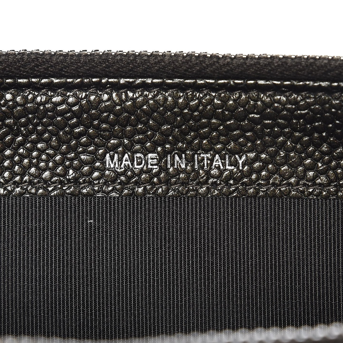 Caviar Quilted Small Clutch With Chain Dark Charcoal