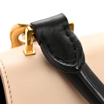 Celine Smooth Calfskin Suede Medium Tri-Color Trapeze Cream Black Brown 13 of 13