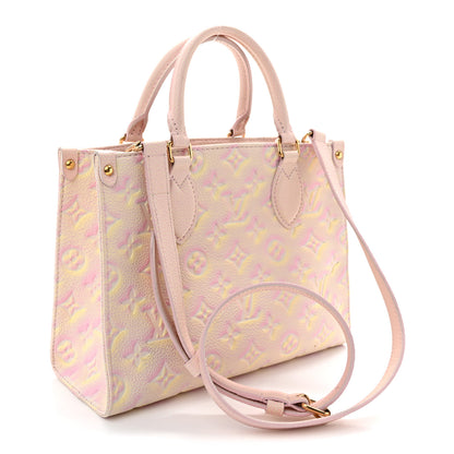Louis Vuitton Empreinte Monogram Summer Stardust Onthego PM Pink 3 of 9
