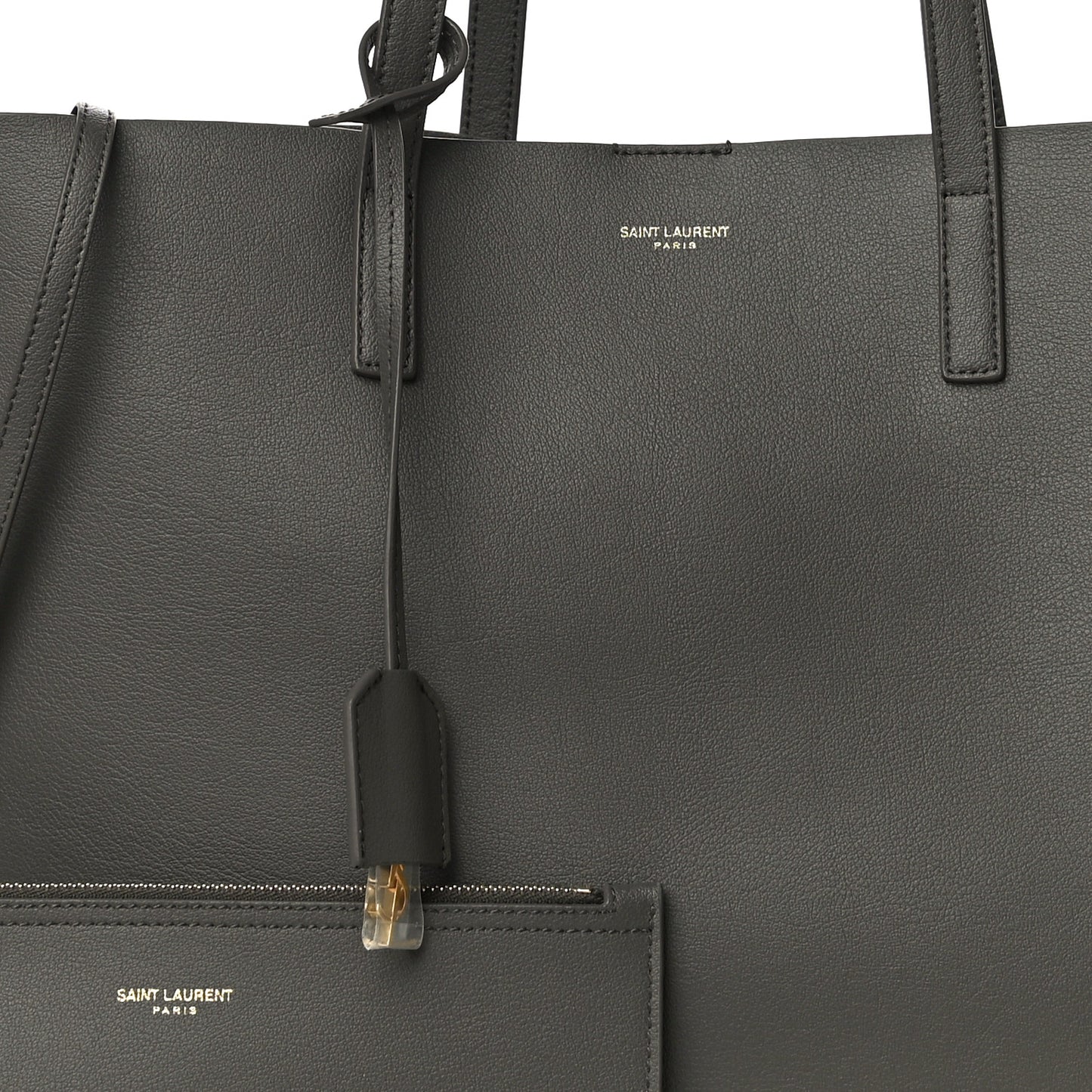 Calfskin Large Shopping Tote Earth