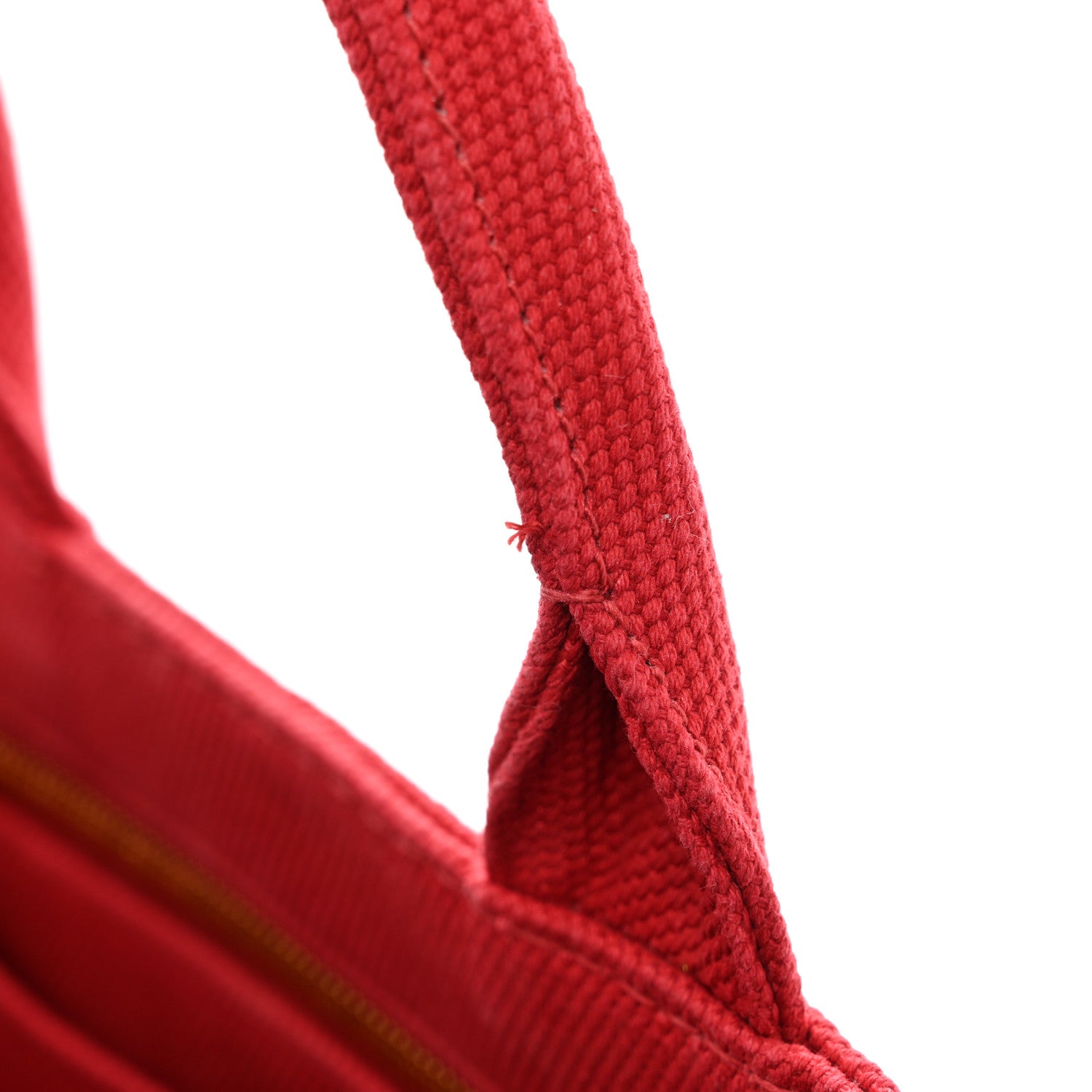 Prada Canapa Small Logo Tote Rosso Talco 11 of 11