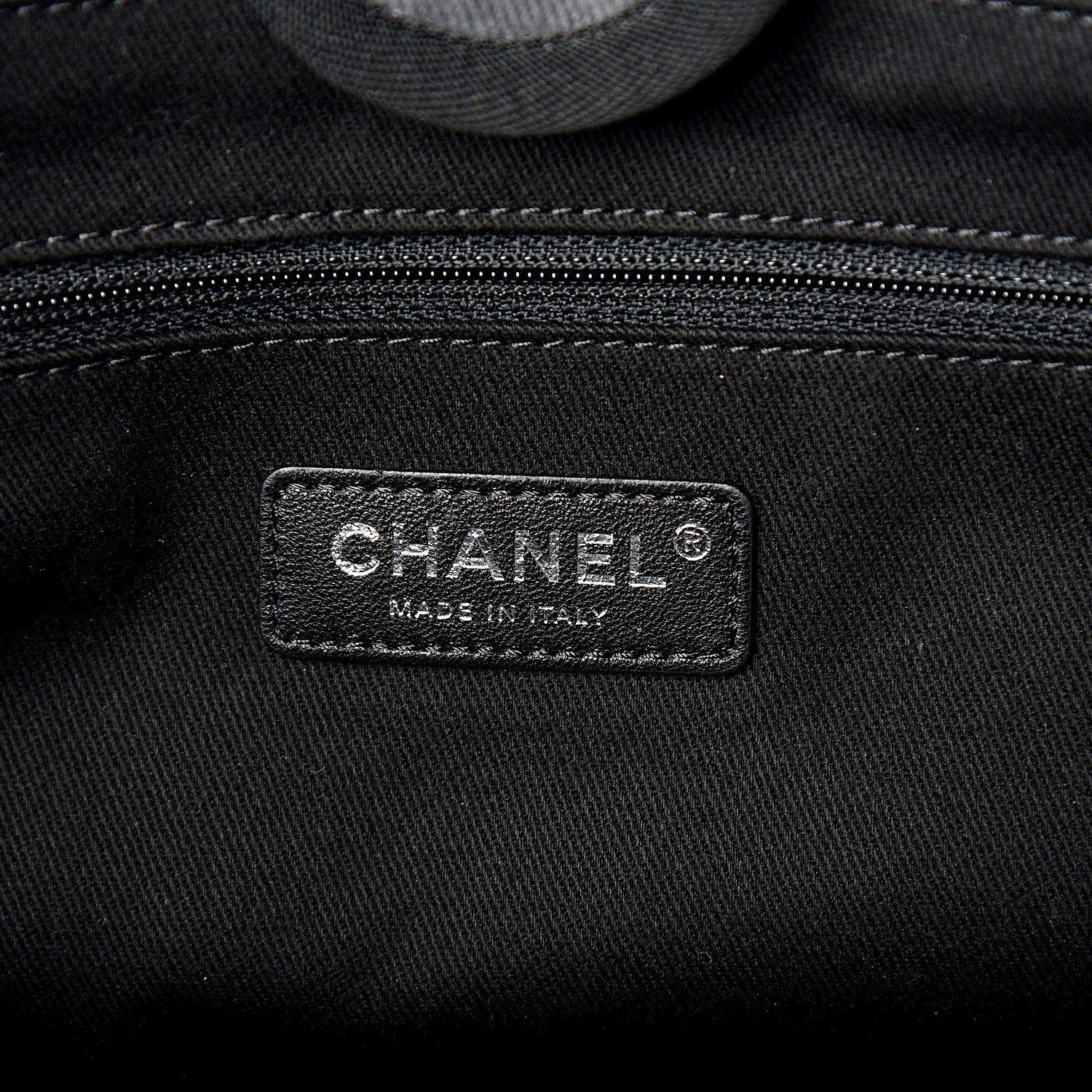Chanel Canvas Sequin Small Deauville Tote Navy 5 of 9