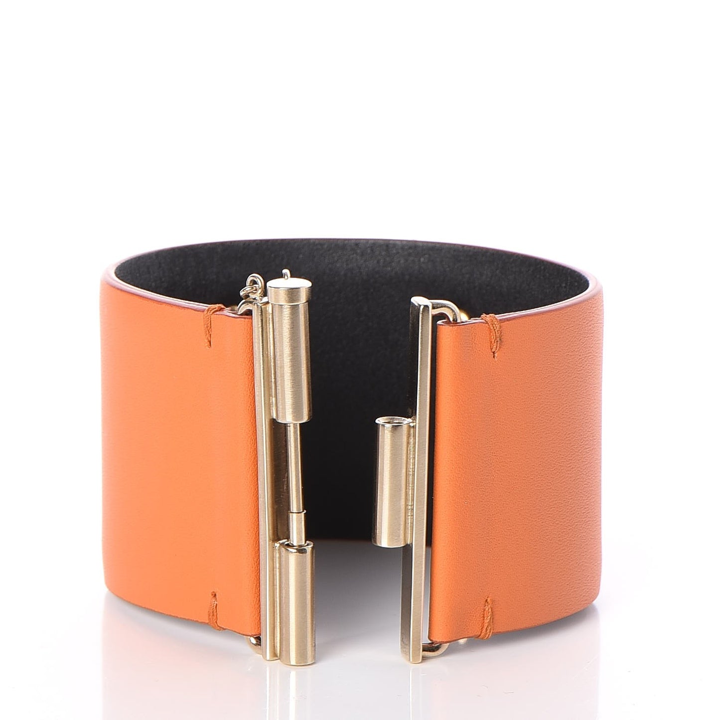 Calfskin CC Wide Cuff M Orange
