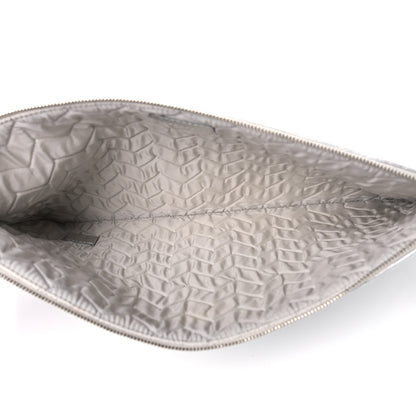 Chanel Metallic Lambskin Chevron Quilted Large Cosmetic Case 5 of 12