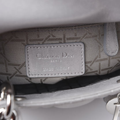 Christian Dior Lambskin Cannage Mini Lady Dior Grey 7 of 12