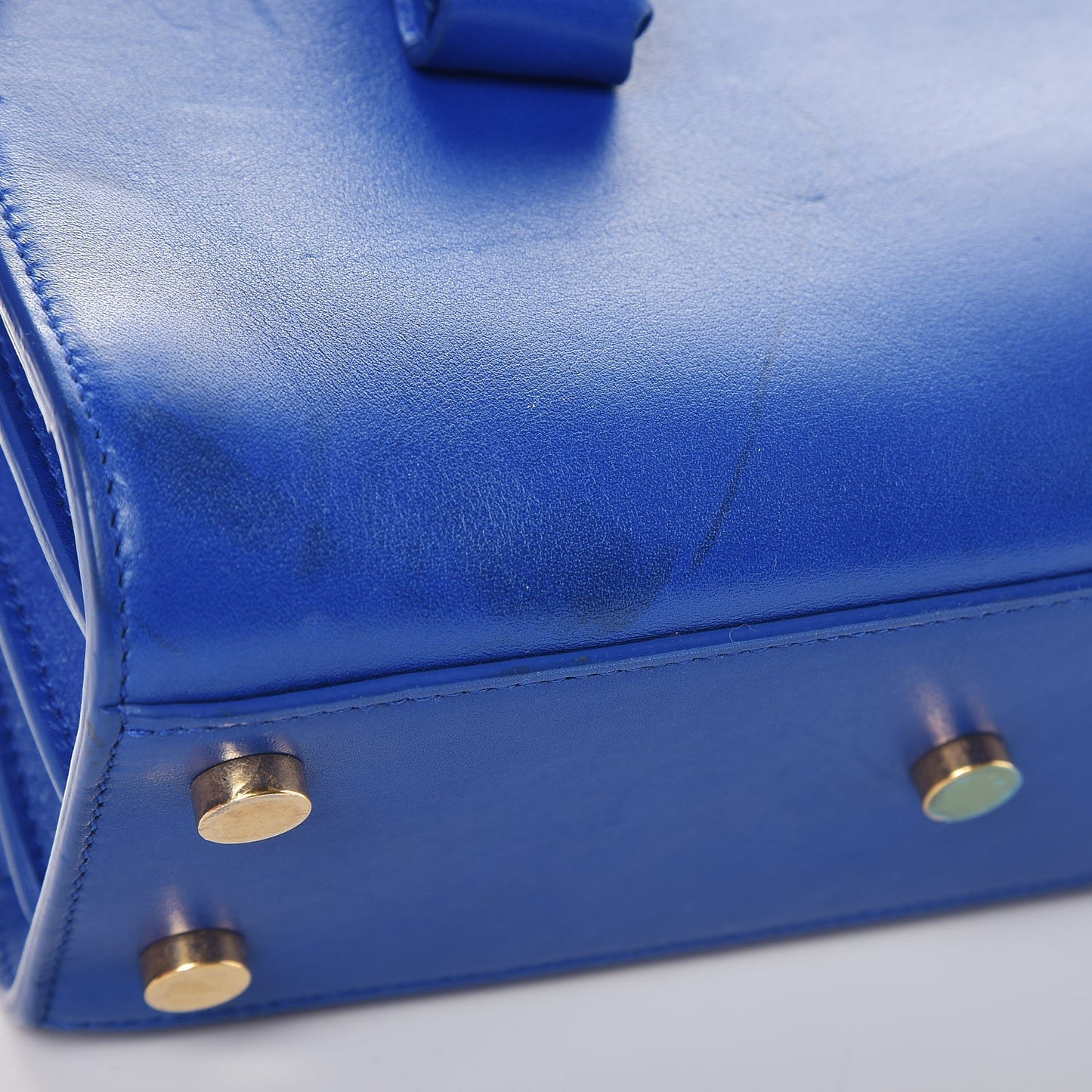 Calfskin Nano Sac De Jour Royal Blue