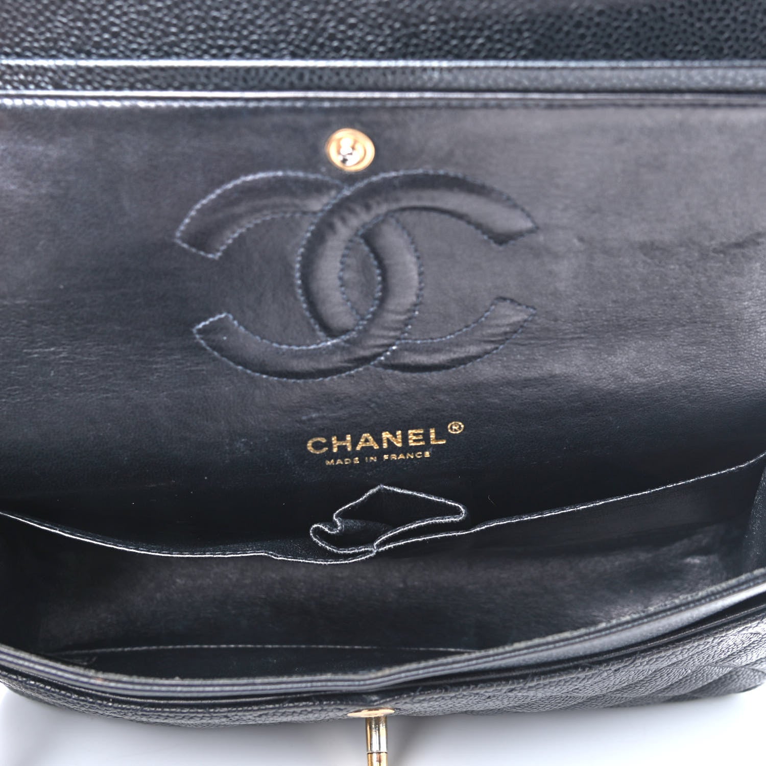 Chanel Caviar Quilted Medium Double Flap Black 5 of 9