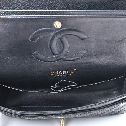 Chanel Caviar Quilted Medium Double Flap Black 5 of 9
