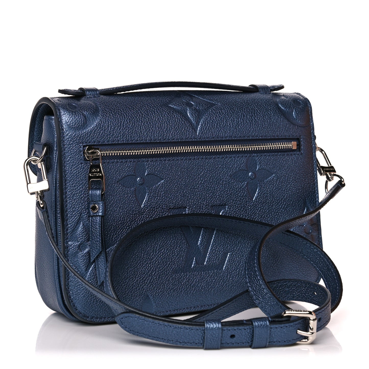 Metallic Empreinte Monogram Giant Pochette Metis Navy Nacre