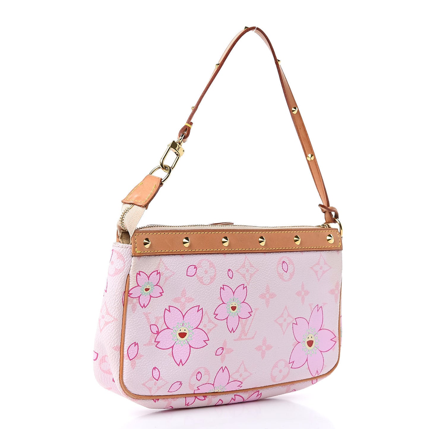 Monogram Cherry Blossom Pochette Accessories Pink