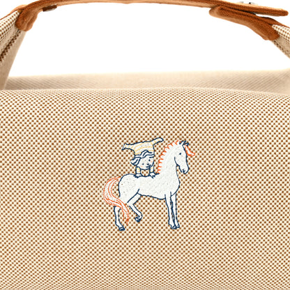 Hermes Canvas Large Bride-A-Brac Cabriole Case Biscuit 9 of 9