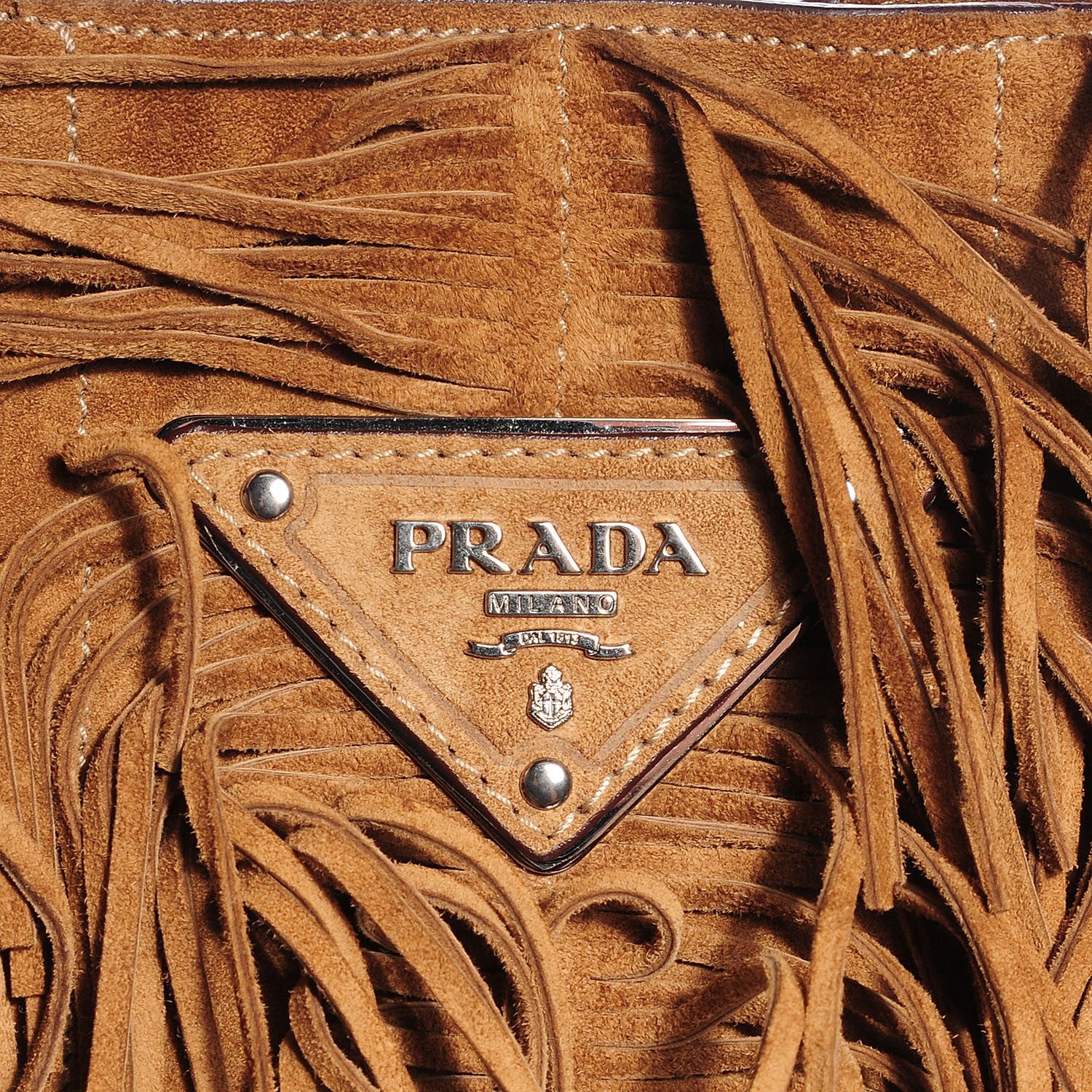 Prada Suede Fringe Hobo 10 of 10