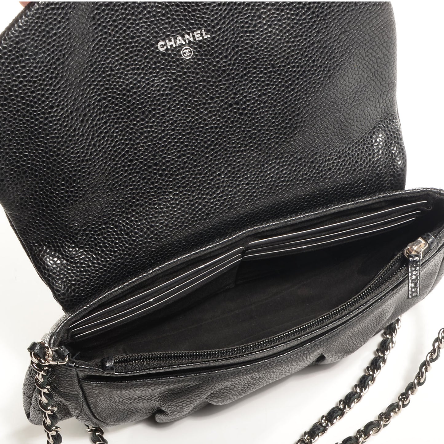 Caviar Half Moon Wallet On Chain WOC Black