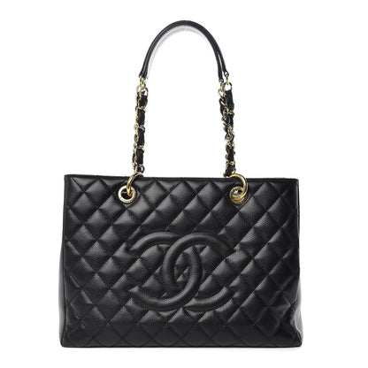 Chanel Caviar Quilted Grand Shopping Tote GST Black 1 of 9