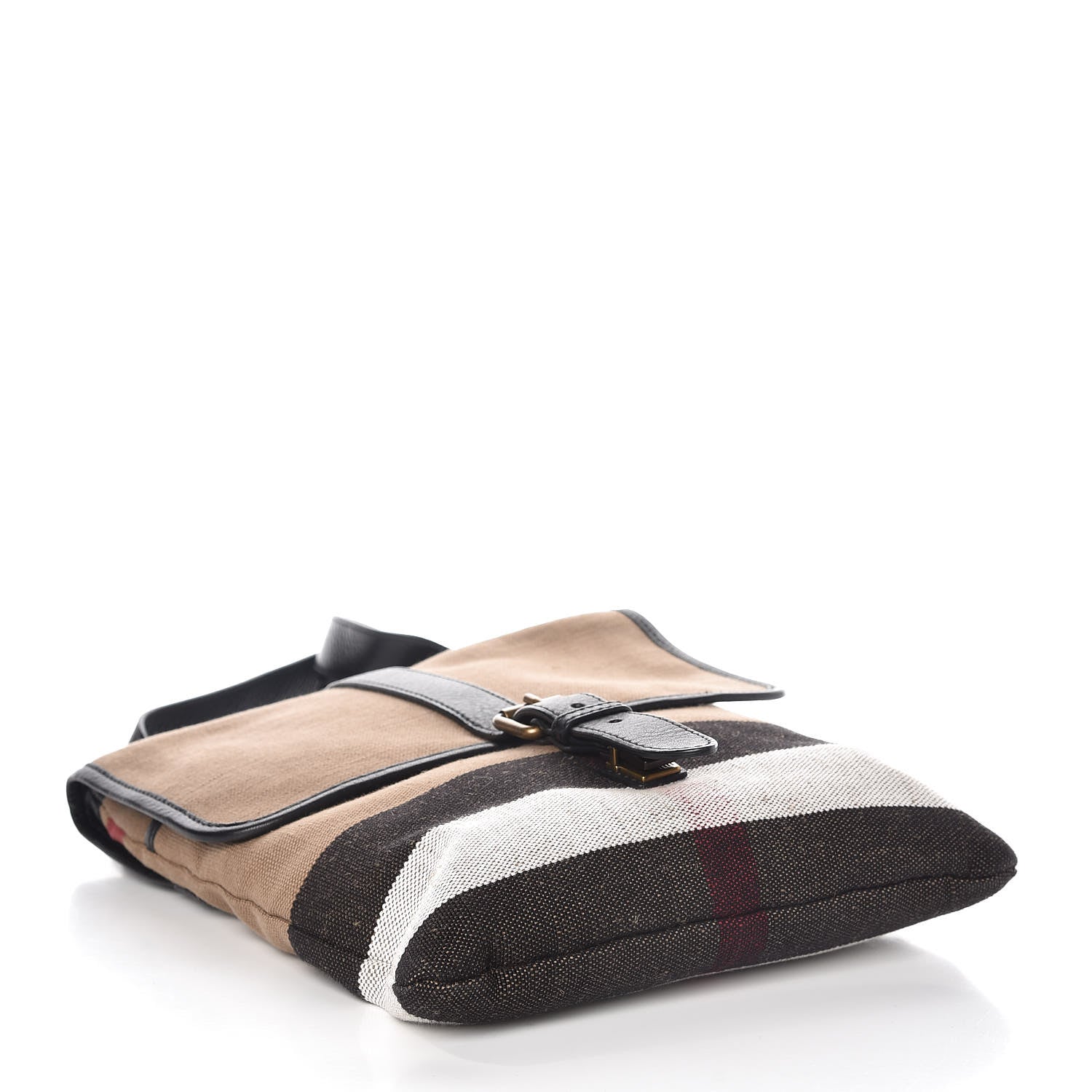 Burberry Canvas Mega Check Everson Crossbody Black 4 of 10