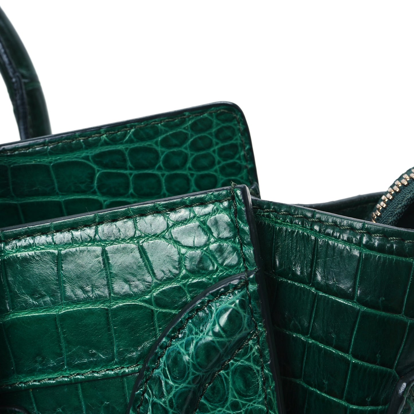 Crocodile Micro Luggage Green