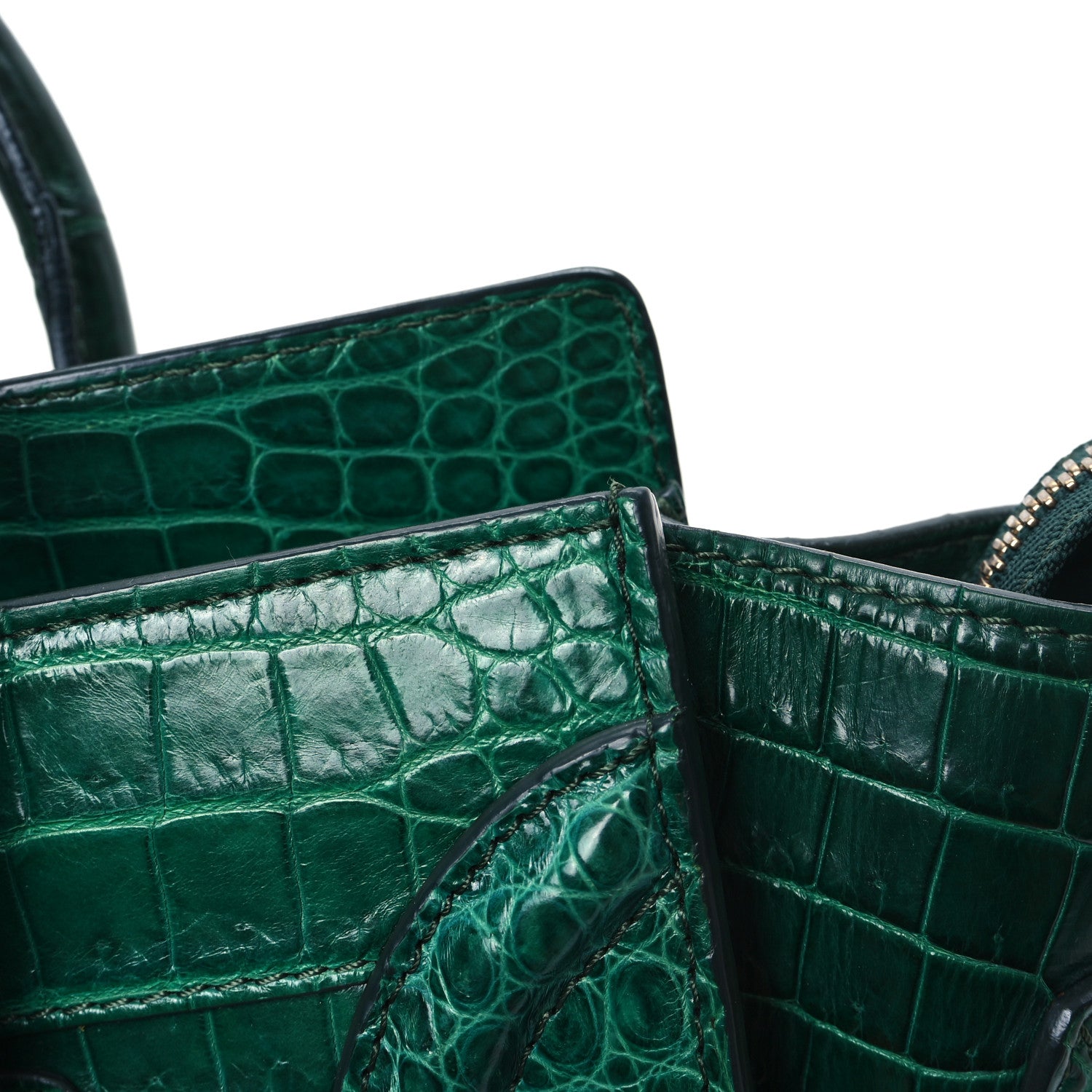 Celine Crocodile Micro Luggage Green 12 of 12