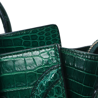 Celine Crocodile Micro Luggage Green 12 of 12