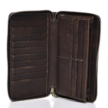 Gucci Guccissima Bamboo Tassel Zip Around Wallet Brown 5 of 14