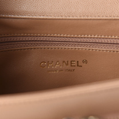 Chanel Caviar Quilted Medium Business Affinity Flap Camel 8 of 11