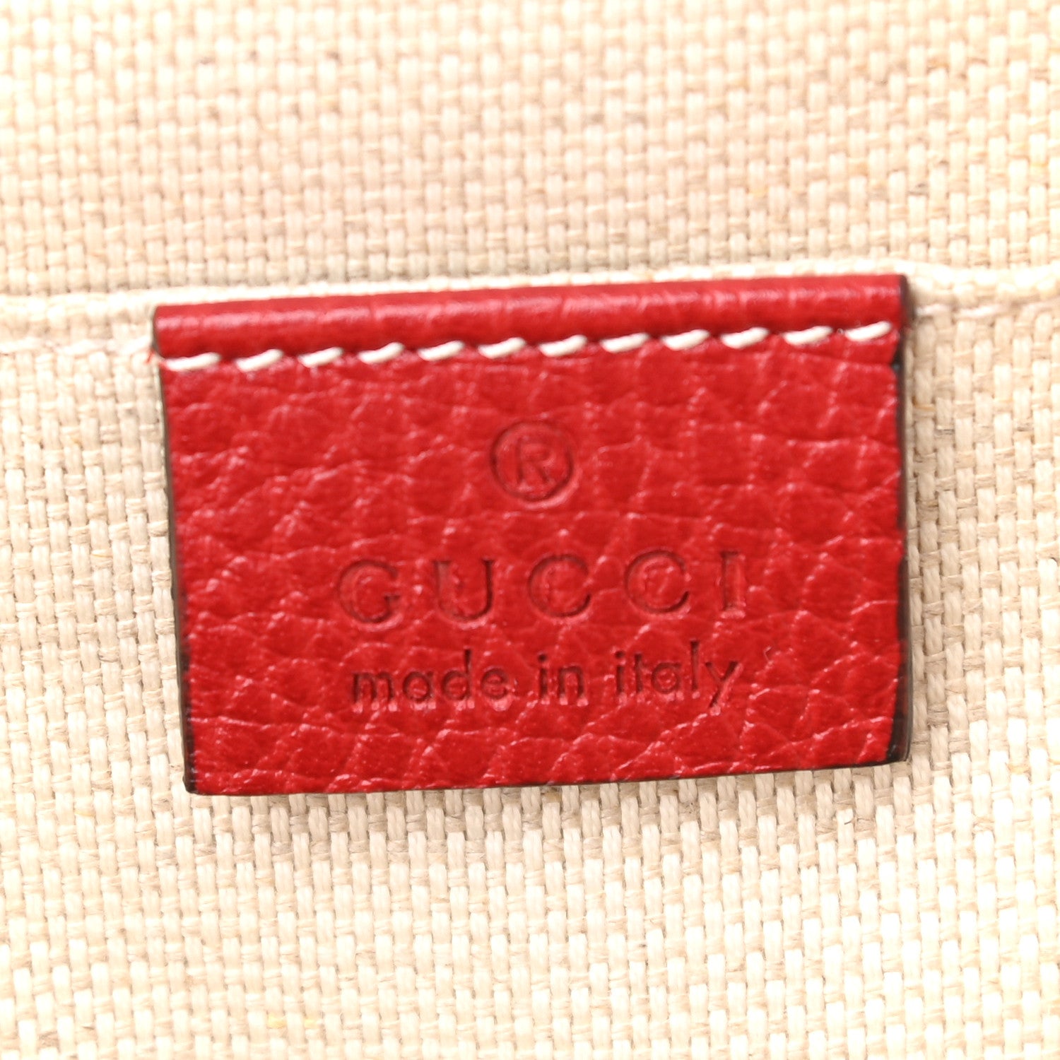 Gucci Pebbled Calfskin Soho Chain Backpack Hibiscus Red 6 of 9