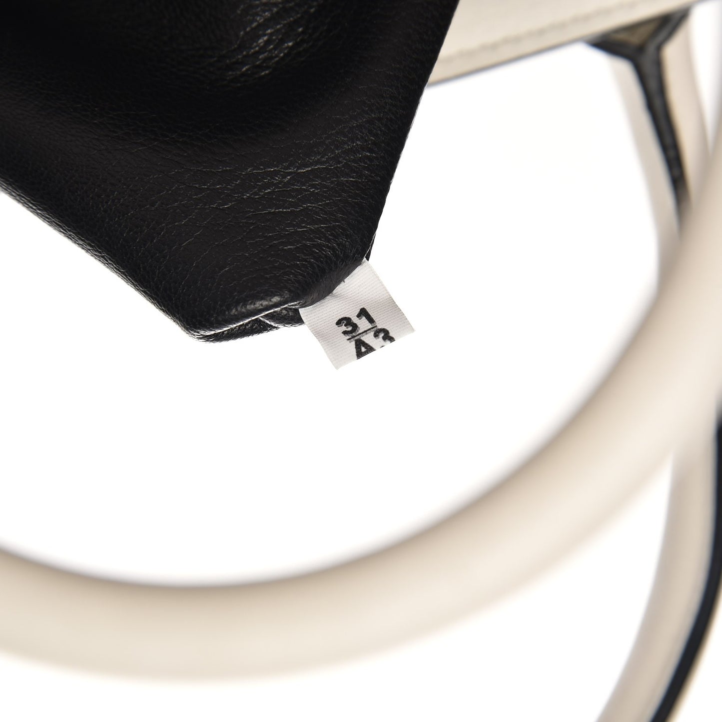 Saffiano Calfskin Medium Bibliotheque Top Handle White