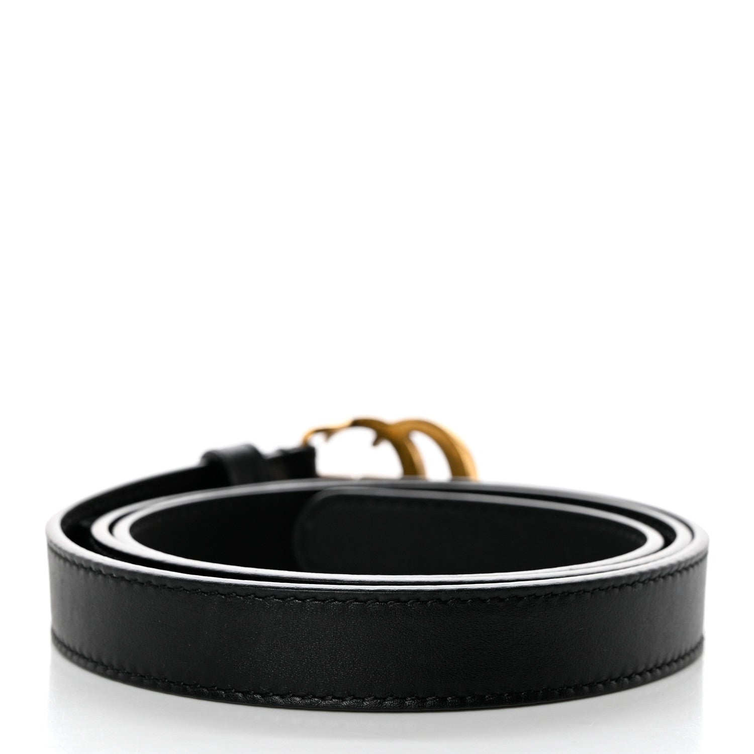 Gucci Calfskin Double G 20mm Belt 90 36 Black 2 of 6