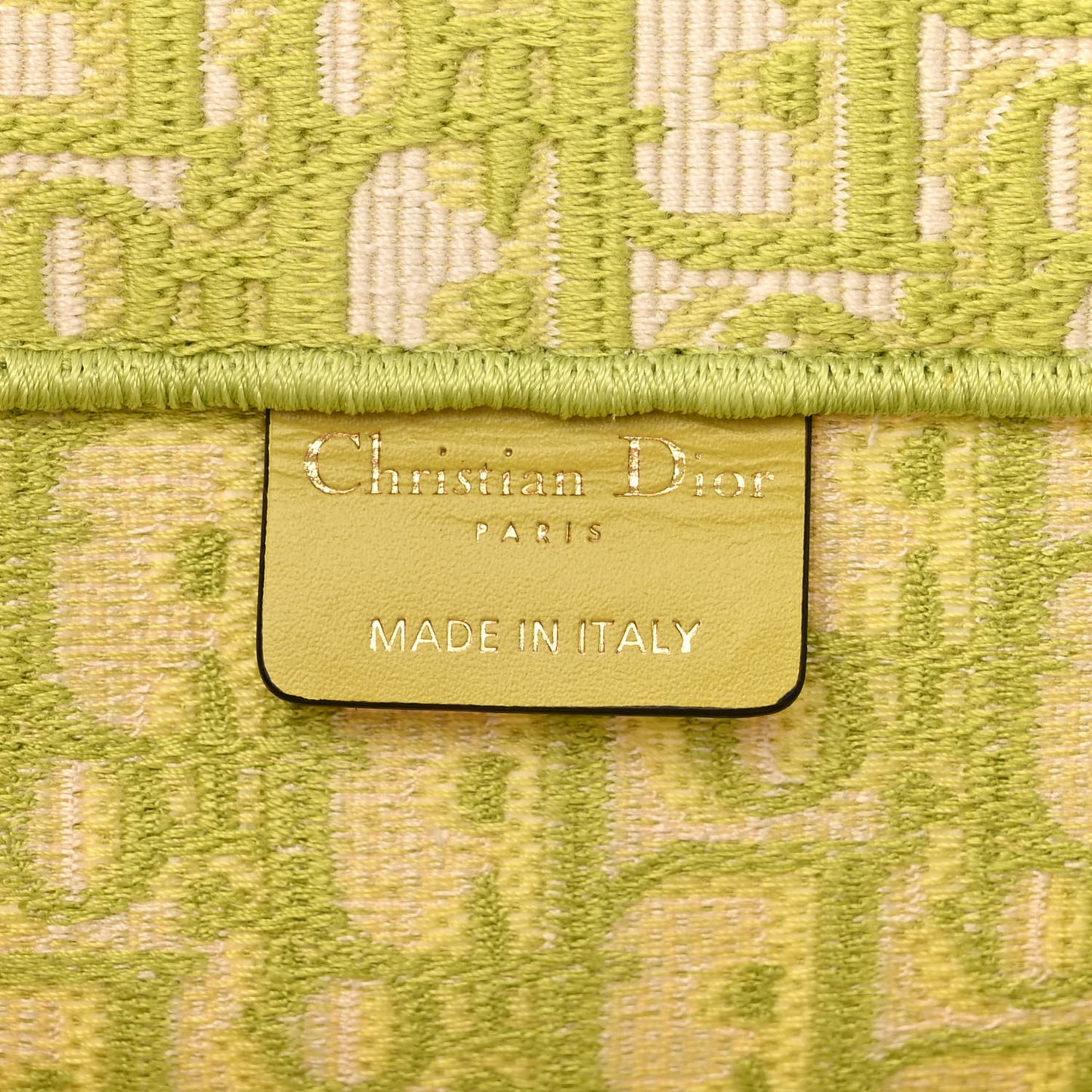 Oblique Large Book Tote Vert Anis