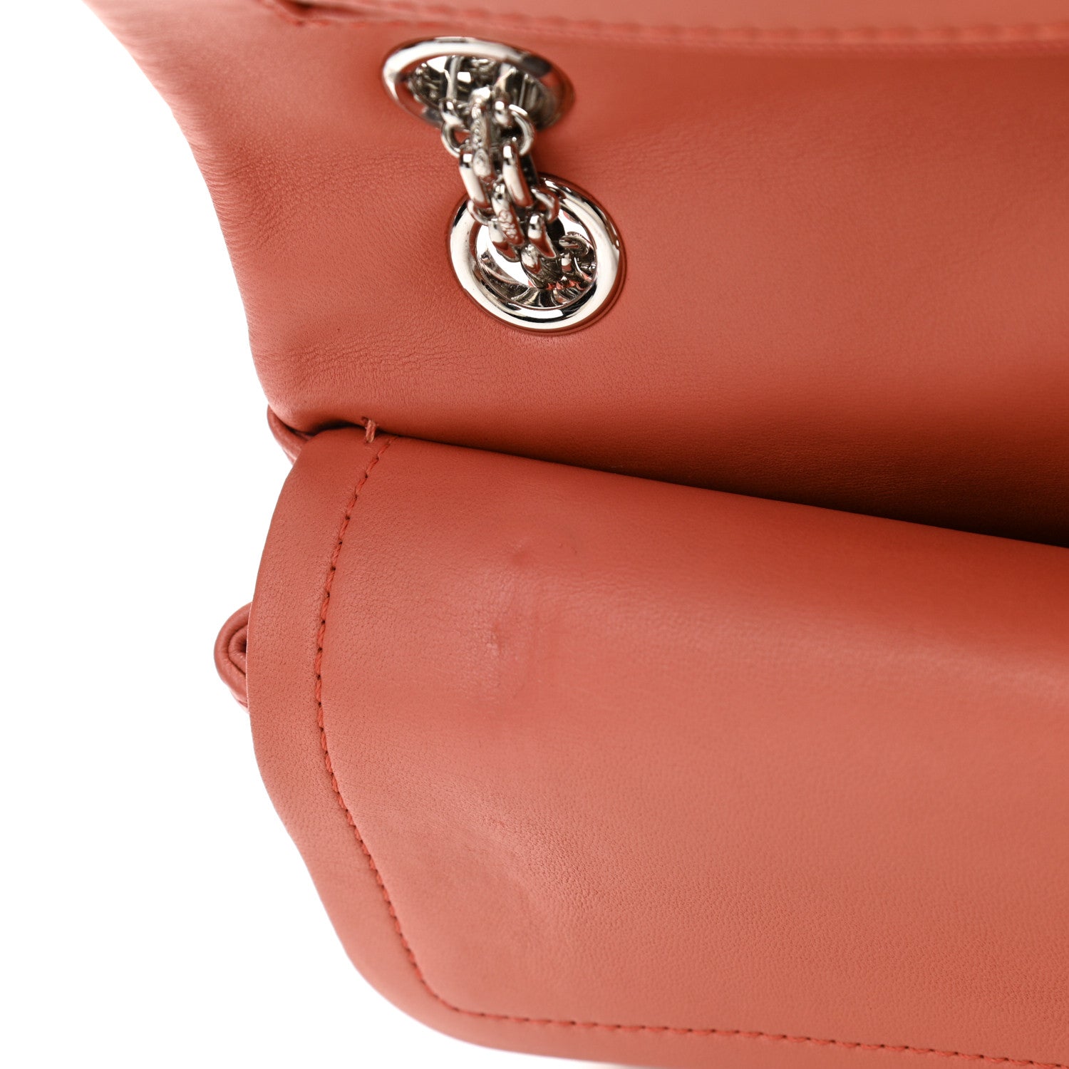 Chanel Lambskin Quilted 2.55 Reissue 226 Flap Orange 11 of 12