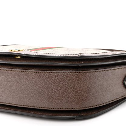Gucci GG Supreme Monogram Web Small Ophidia Flap Messenger Bag Brown 9 of 14