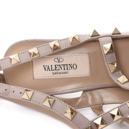 Valentino Garavani Patent Rockstud Ankle Strap 100mm Pumps 36 Poudre 7 of 8