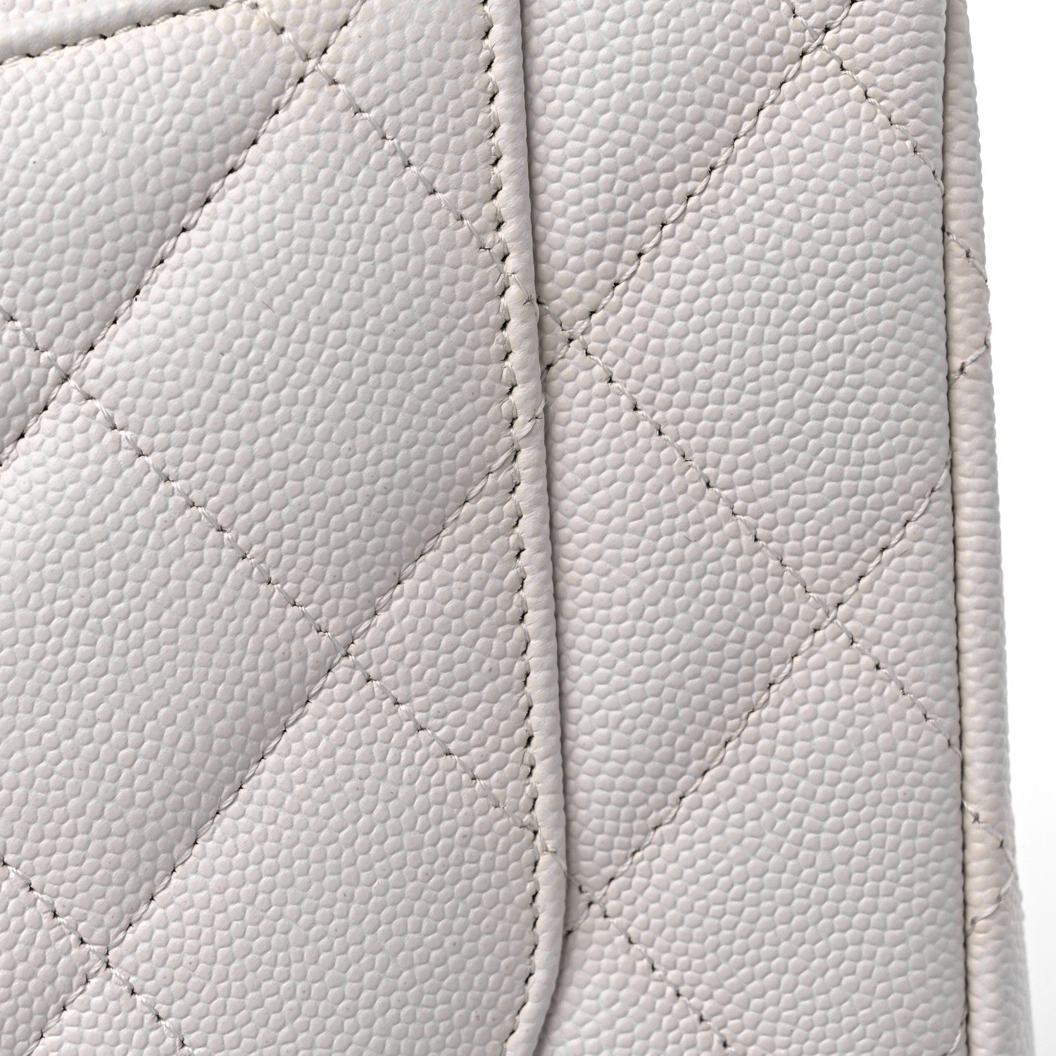 Chanel Caviar Quilted Jumbo Double Flap White 18 of 21