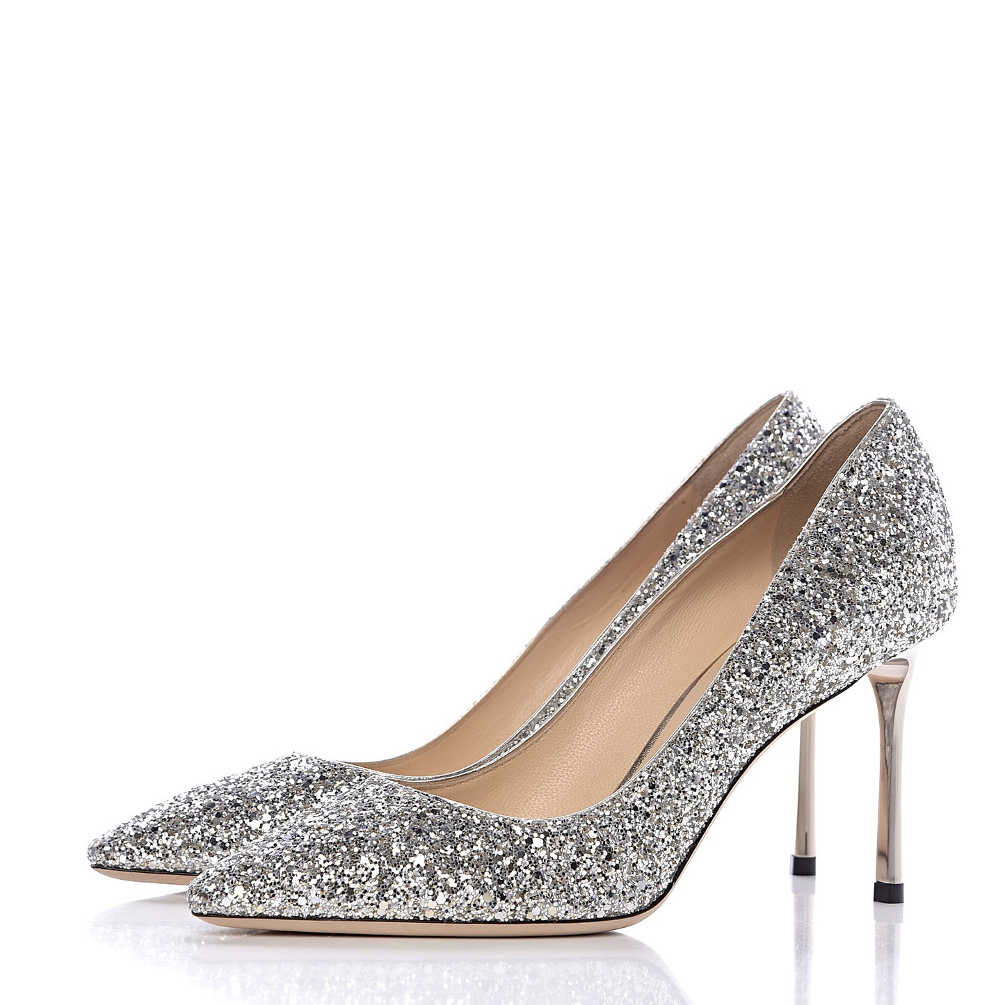 Glitter Pointy Toe Romy 85 Pumps 39 Champagne