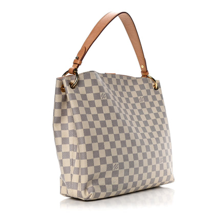 Louis Vuitton Damier Azur Graceful PM Rose Ballerine 3 of 15