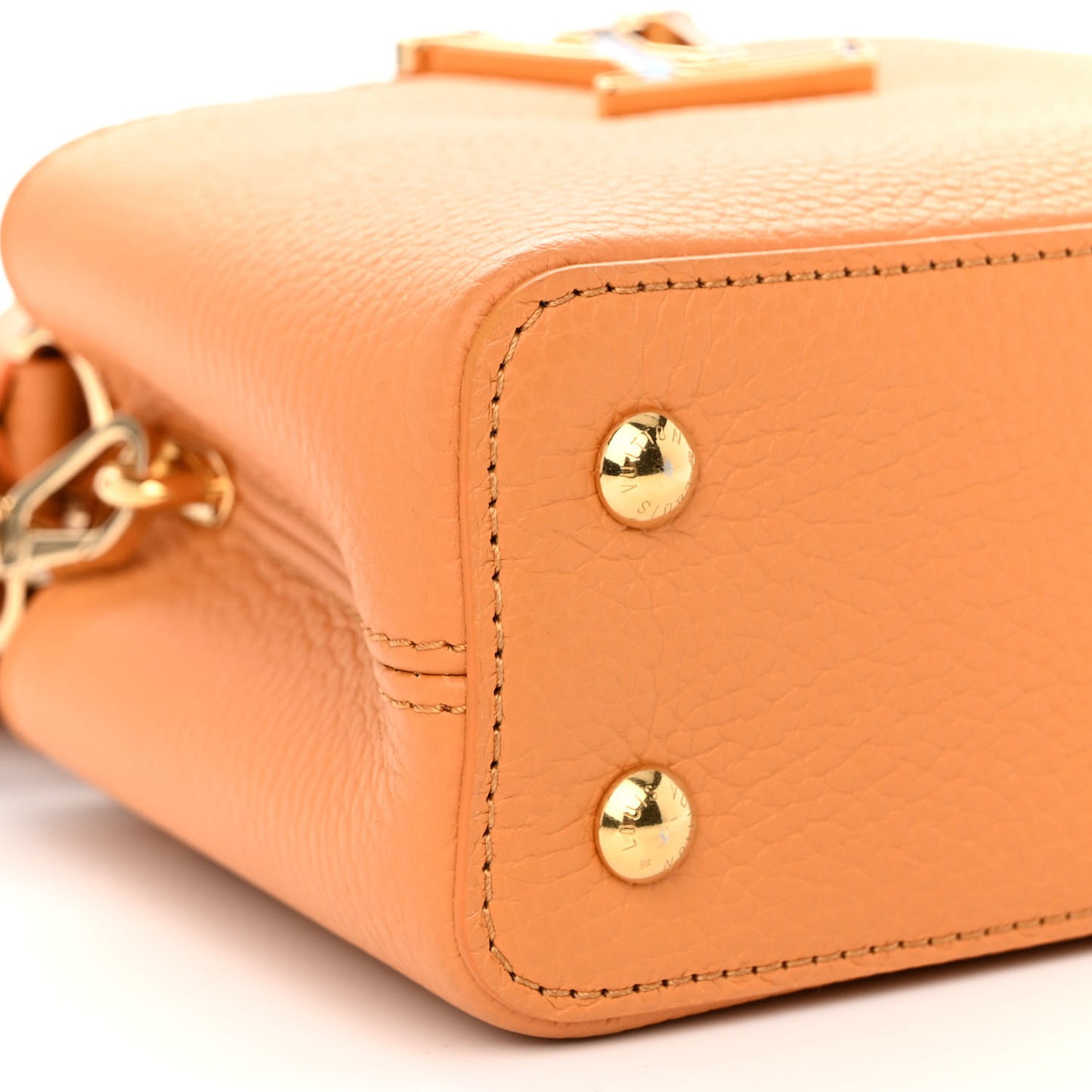 Taurillon Mini Capucines Safran Imperial