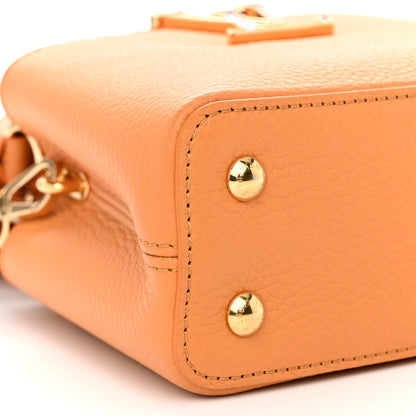 Louis Vuitton Taurillon Mini Capucines Safran Imperial 8 of 10