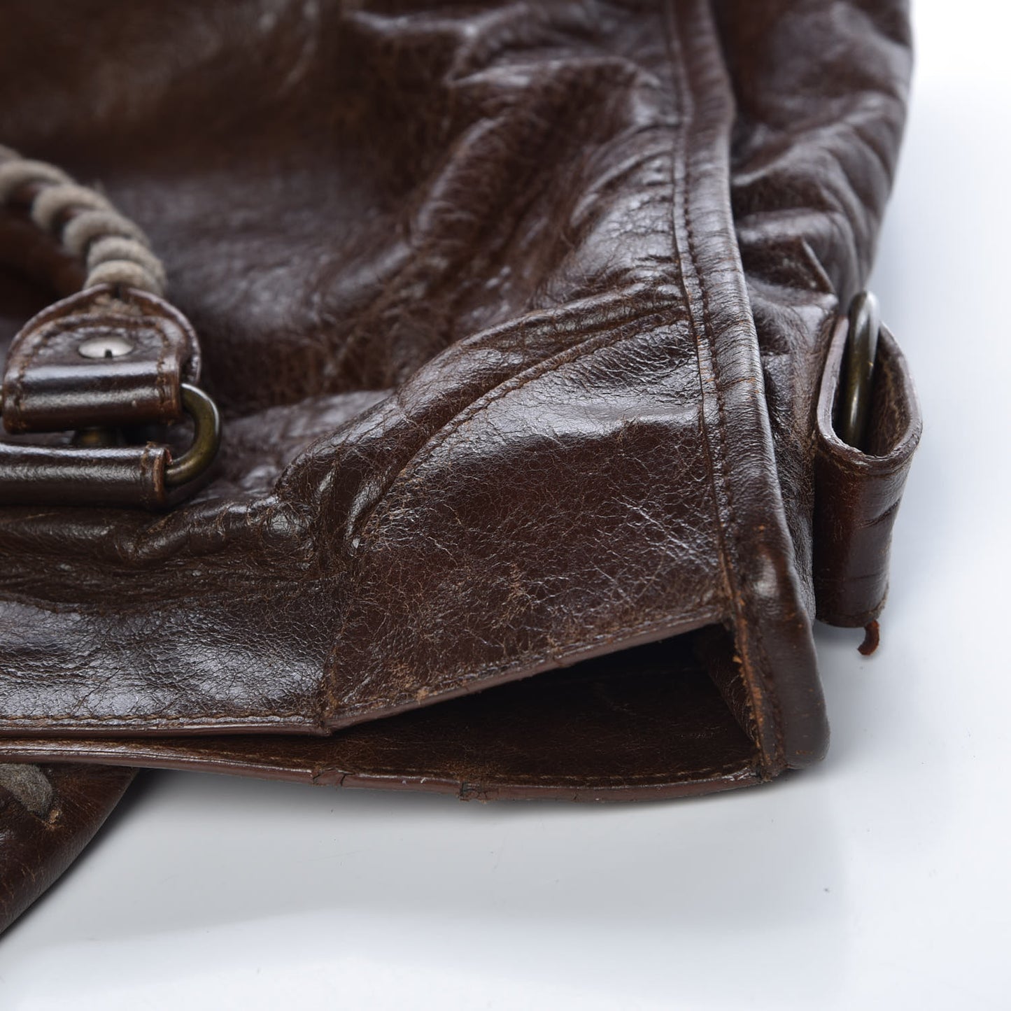 Agneau Classic Hardware City Olive Brown