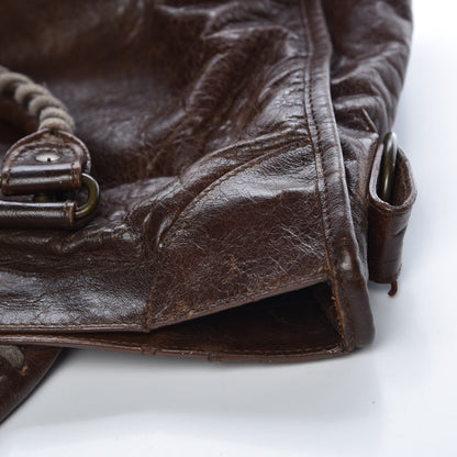 Balenciaga Agneau Classic Hardware City Olive Brown 10 of 19