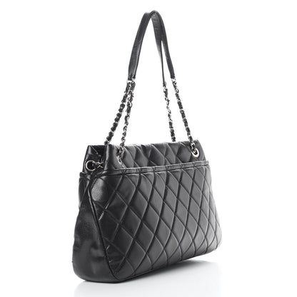Chanel Caviar Quilted CC Timeless Soft Tote Black 3 of 12