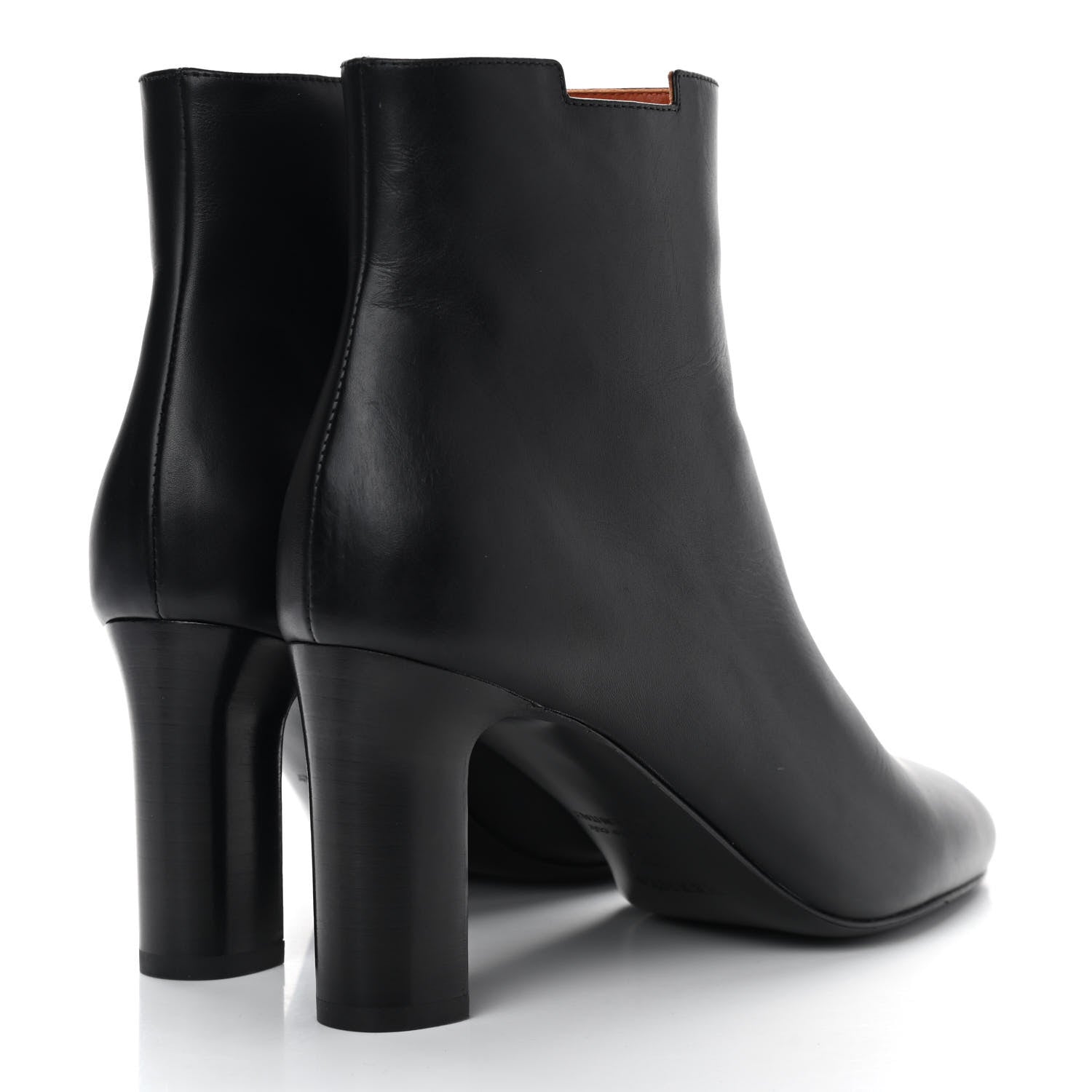 Hermes Calfskin Delice Ankle Boots 37.5 Black 4 of 10