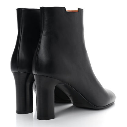 Hermes Calfskin Delice Ankle Boots 37.5 Black 4 of 10