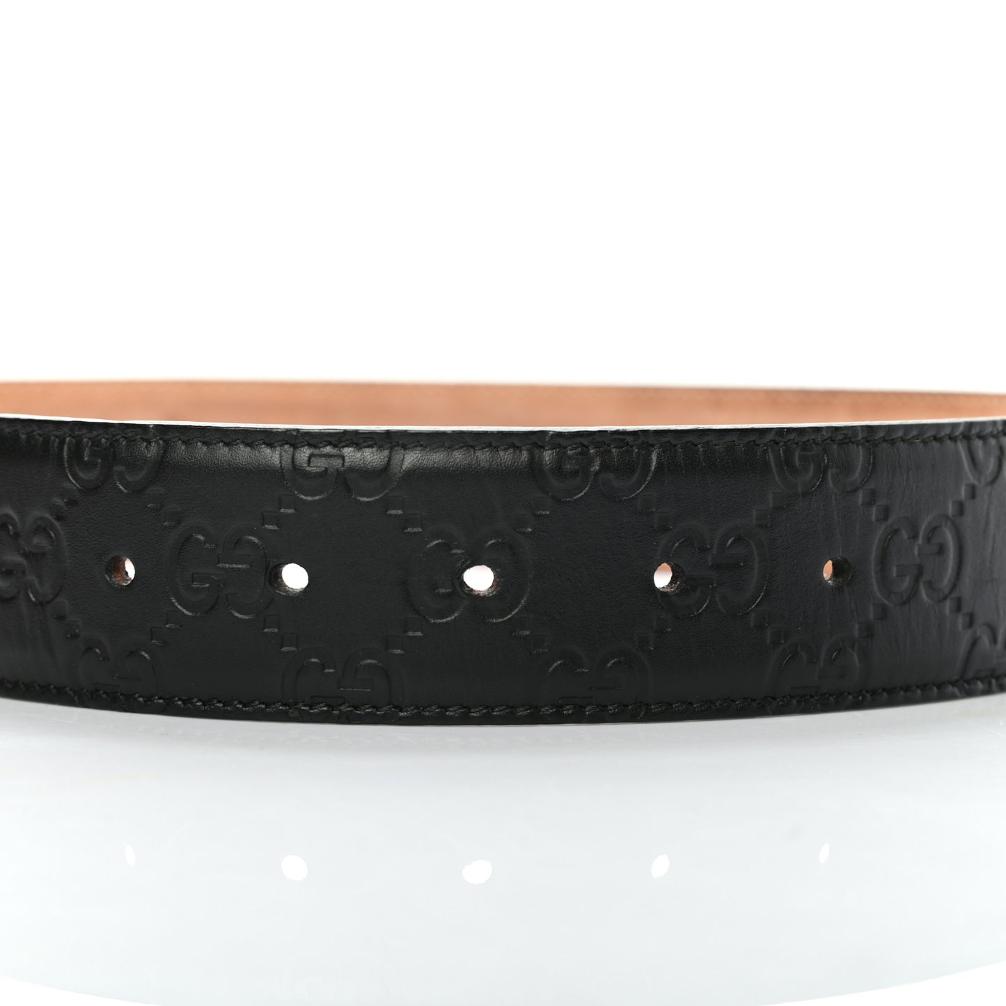Guccissima Signature Interlocking G 40mm Belt 85 34 Black