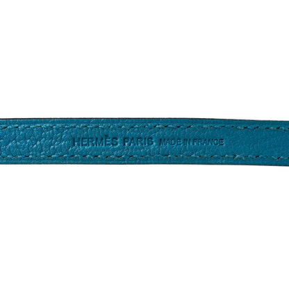 Hermes Chevre Mysore Kelly Wallet To Go Bleu Frida 7 of 7