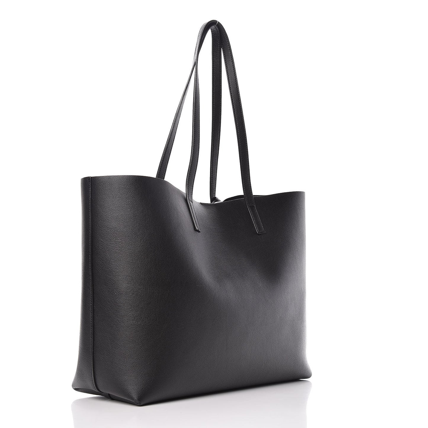 Calfskin Large Shopping Tote Black