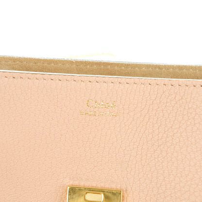 Chloe Grained Lambskin Mini Drew Shoulder Bag Cement Pink 6 of 6
