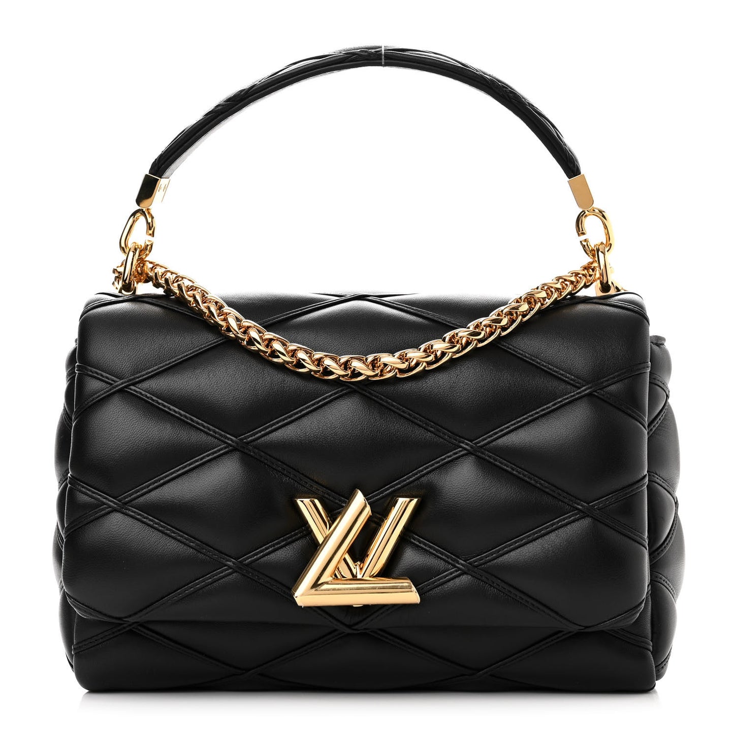 Lambskin Malletage Top Handle GO-14 MM Black