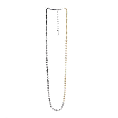Chanel Graduated Pearl CC Long Necklace Ruthenium 3 of 7