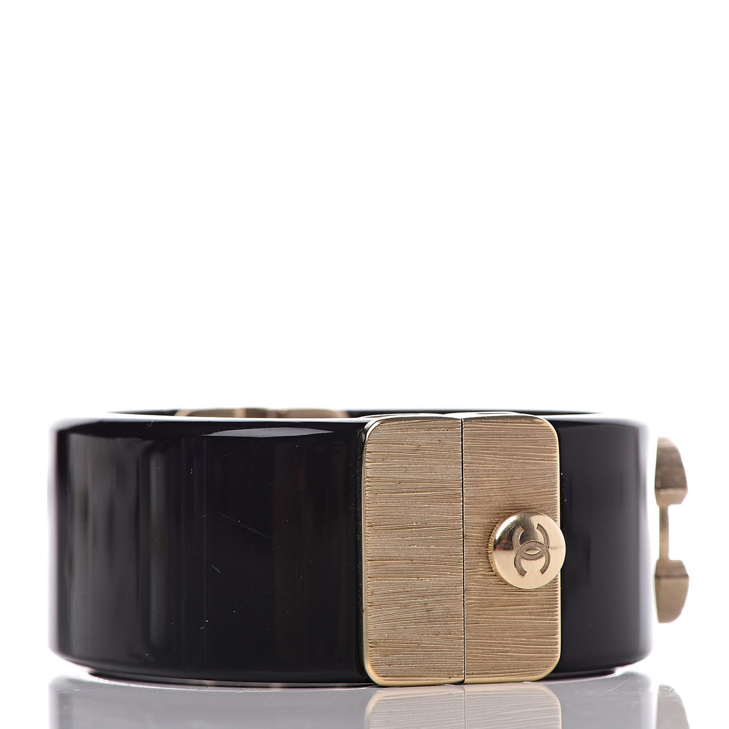 Resin Quilted CC Cuff Black Gold
